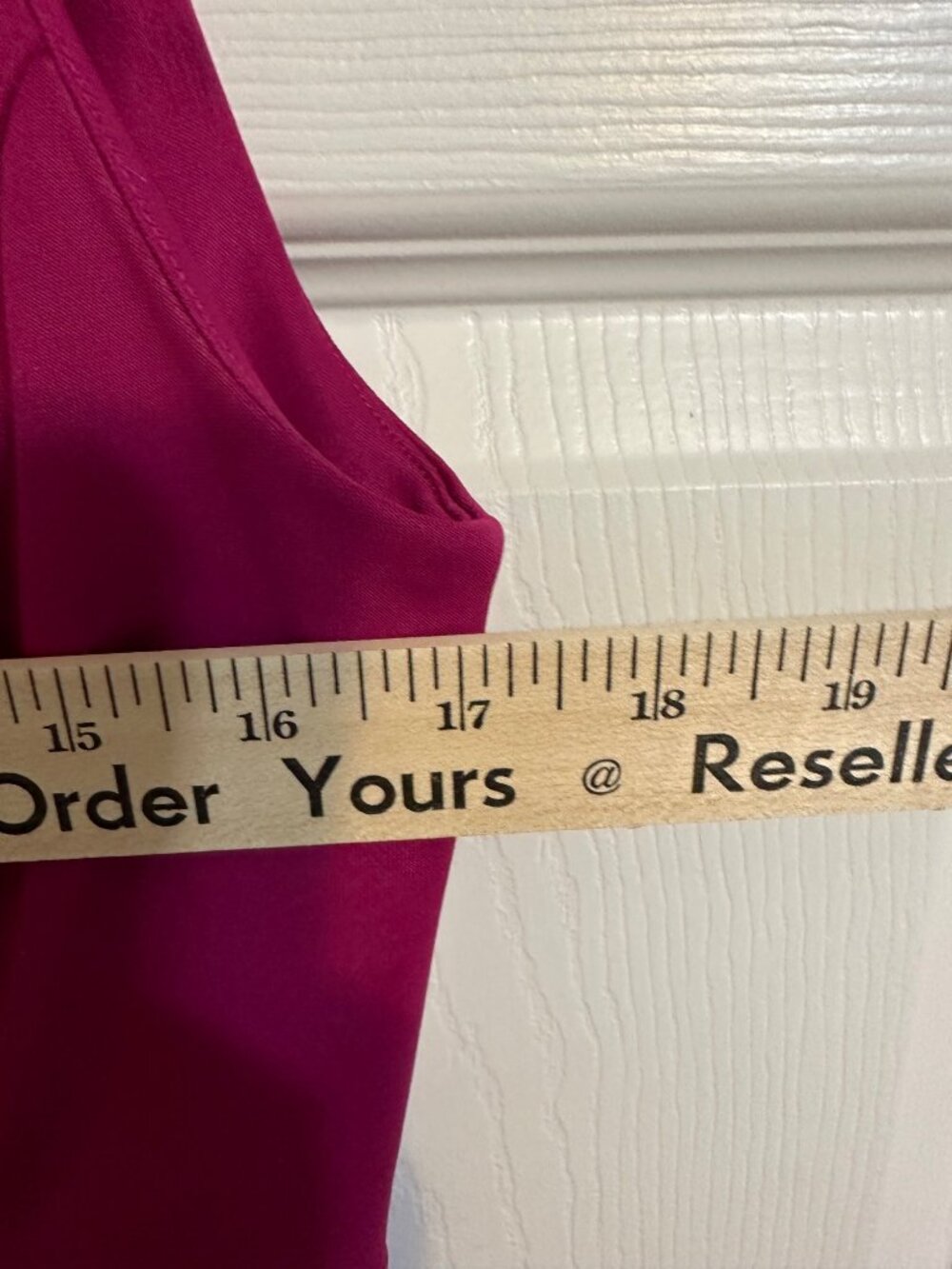 Shelby & Palmer Hot Pink Sleeveless Peplum Sheath Career Cocktail Dress Size 10 - Picture 9 of 11